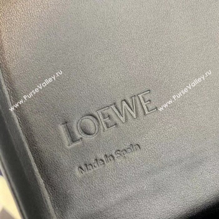 Loewe x Paulas Smooth Calf Large Heel Pouch Bag with Strap Black 2019 (weipin-9061227)