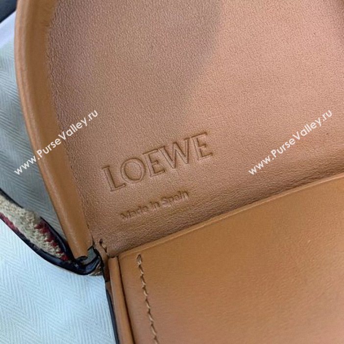 Loewe x Paulas Smooth Calf Small Heel Pouch Bag with Strap Brown 2019 (weipin-9061230)