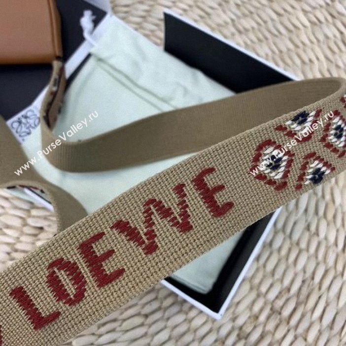 Loewe x Paulas Smooth Calf Small Heel Pouch Bag with Strap Brown 2019 (weipin-9061230)