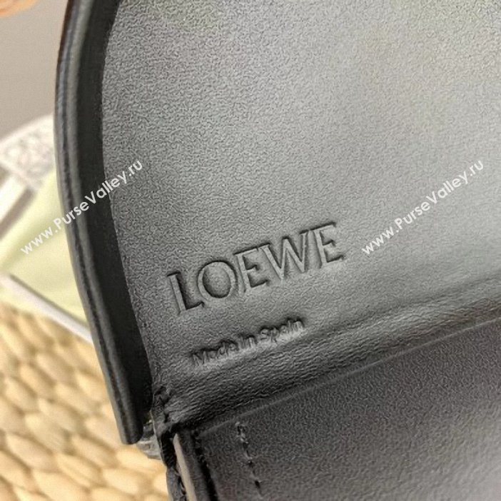 Loewe x Paulas Smooth Calf Small Heel Pouch Bag with Strap Black 2019 (weipin-9061229)