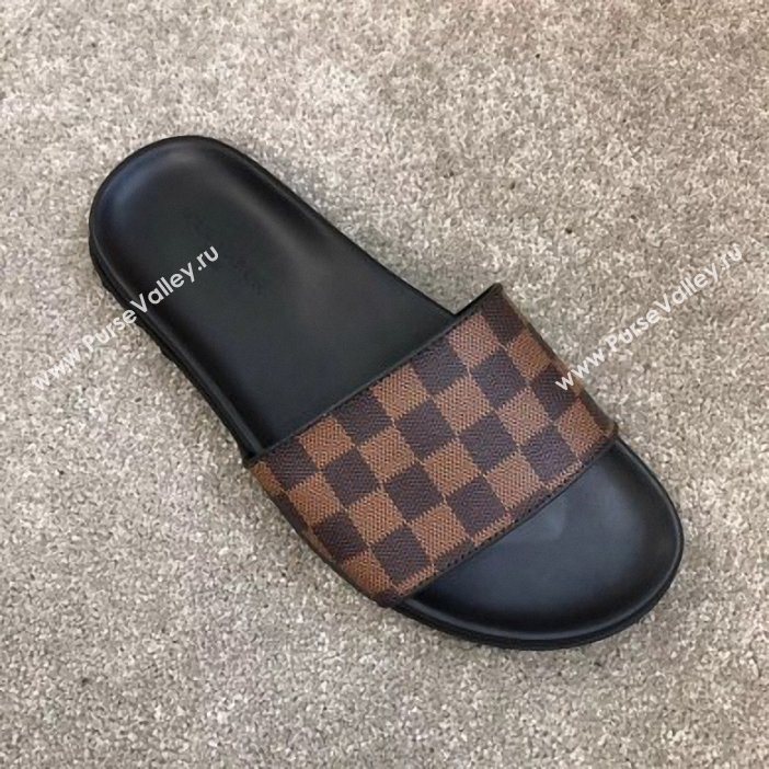 Louis Vuitton Waterfront Rubber Mules Damier Ebene Canvas (yiming-9061728)