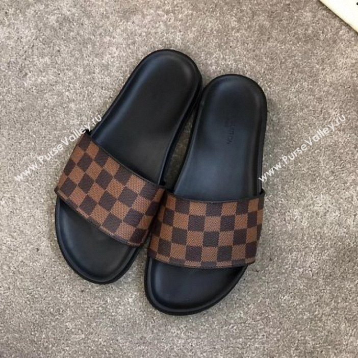 Louis Vuitton Waterfront Rubber Mules Damier Ebene Canvas (yiming-9061728)