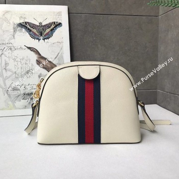 Gucci Web Ophidia Small Shoulder Bag 499621 Leather White 2019 (delihang-9061412)