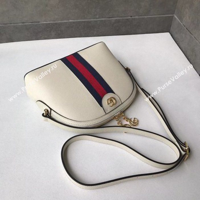 Gucci Web Ophidia Small Shoulder Bag 499621 Leather White 2019 (delihang-9061412)