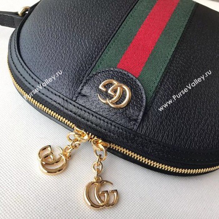 Gucci Web Ophidia Small Shoulder Bag 499621 Leather Black 2019 (delihang-9061410)