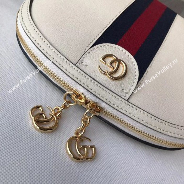 Gucci Web Ophidia Small Shoulder Bag 499621 Leather White 2019 (delihang-9061412)