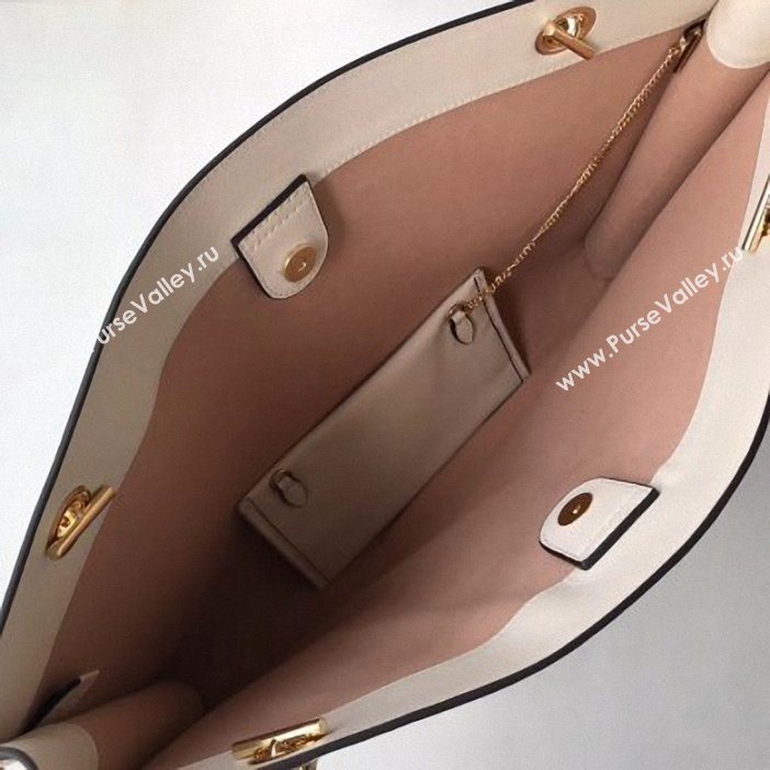 Gucci Vintage Web Rajah Large Tote Bag 537219 Leather White 2019 (delihang-9061421)