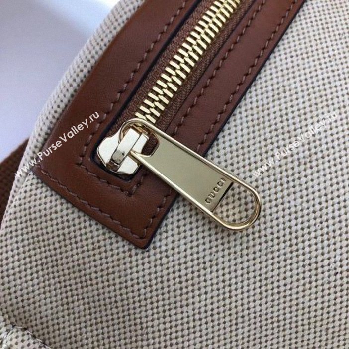 Gucci Web Vintage Canvas Belt Bag 575082 Beige 2019 (delihang-9061450)
