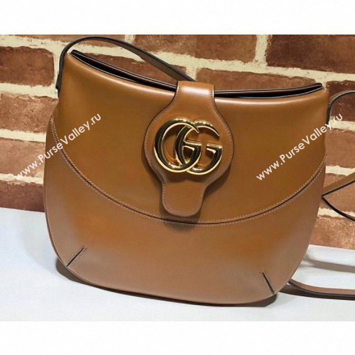 Gucci Double G Arli Medium Shoulder Bag 568857 Brown 2019 (delihang-9061444)