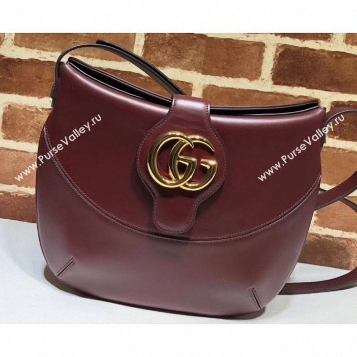 Gucci Double G Arli Medium Shoulder Bag 568857 Burgundy 2019 (delihang-9061443)