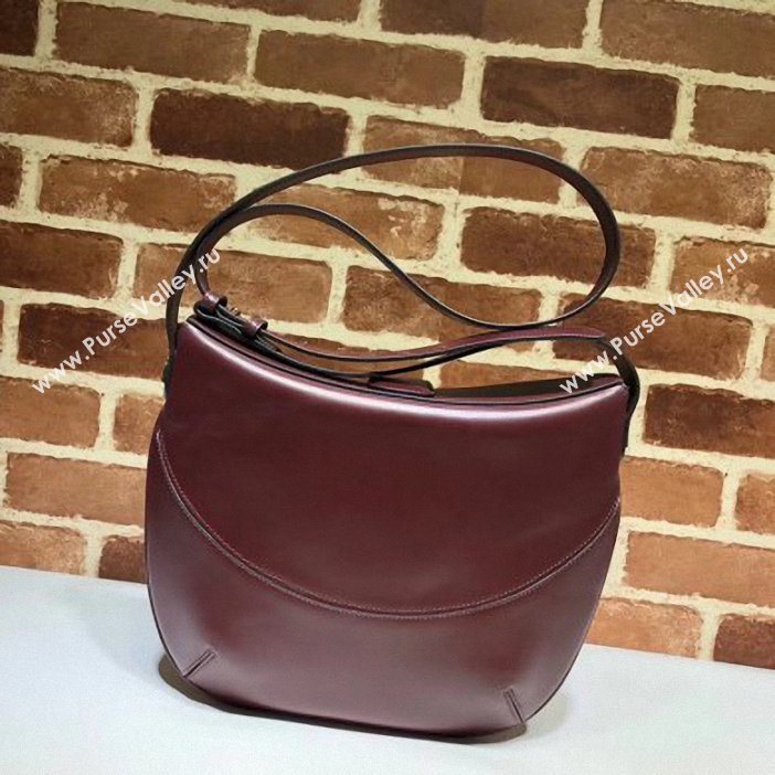 Gucci Double G Arli Medium Shoulder Bag 568857 Burgundy 2019 (delihang-9061443)