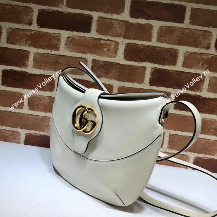 Gucci Double G Arli Medium Shoulder Bag 568857 White 2019 (delihang-9061446)