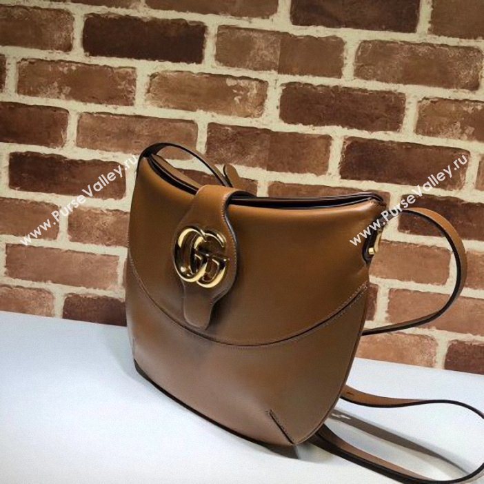 Gucci Double G Arli Medium Shoulder Bag 568857 Brown 2019 (delihang-9061444)