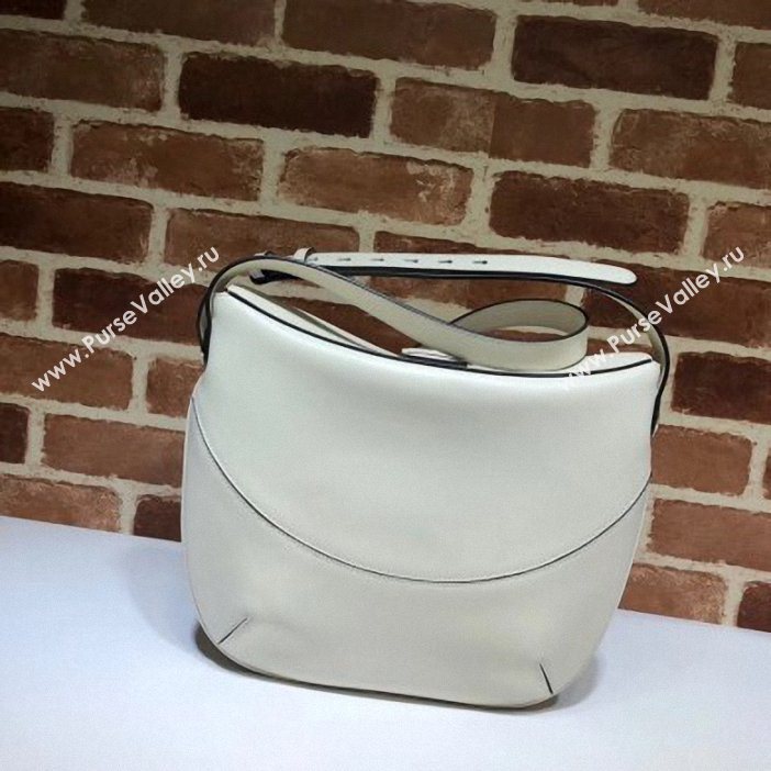 Gucci Double G Arli Medium Shoulder Bag 568857 White 2019 (delihang-9061446)