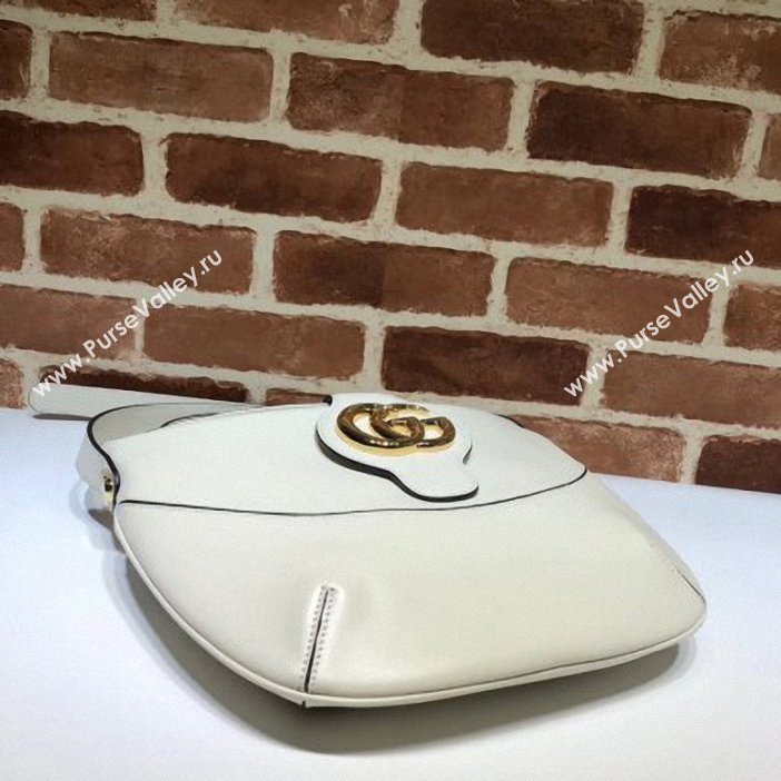 Gucci Double G Arli Medium Shoulder Bag 568857 White 2019 (delihang-9061446)