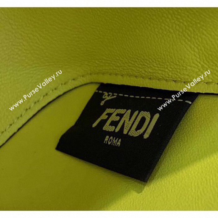 Fendi Roma Amor Leather Mini Baguette Bag Black 2019 (chaoliu-9061906)