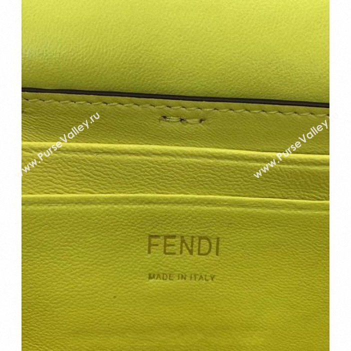 Fendi Roma Amor Leather Mini Baguette Bag Black 2019 (chaoliu-9061906)