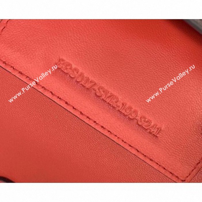 Fendi Roma Amor Leather Mini Baguette Bag Brown 2019 (chaoliu-9061907)