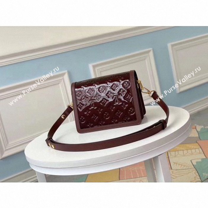 Louis Vuitton Monogram Vernis Patent Leather Mini Dauphine Bag Burgundy 2019 (gaoshang-9062012)