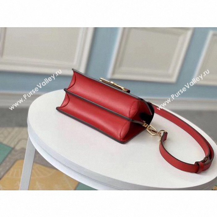 Louis Vuitton Monogram Vernis Patent Leather Mini Dauphine Bag Red 2019 (gaoshang-9062013)