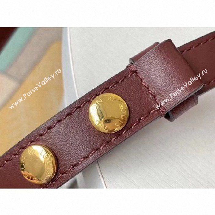 Louis Vuitton Monogram Vernis Patent Leather Mini Dauphine Bag Burgundy 2019 (gaoshang-9062012)