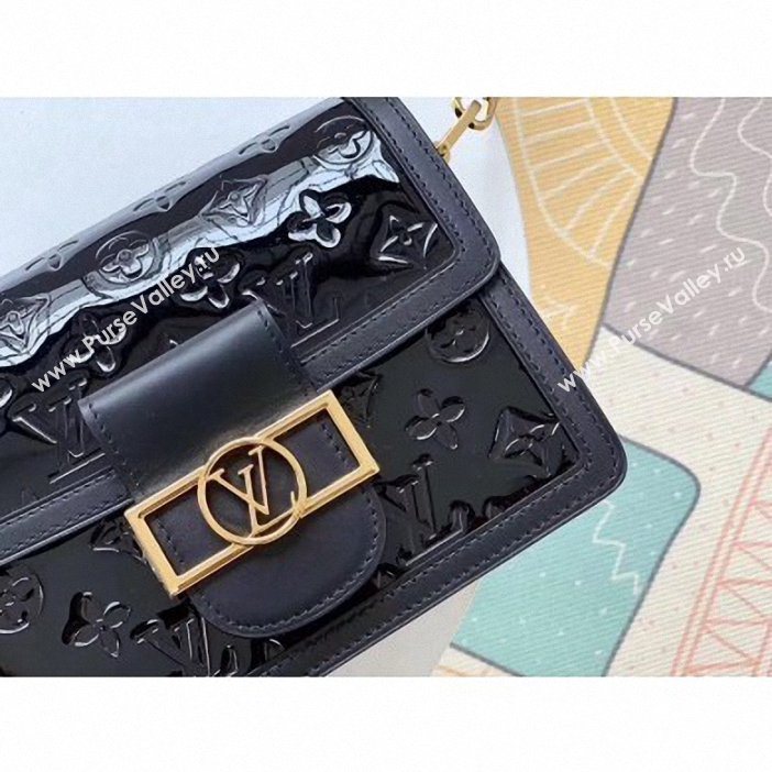 Louis Vuitton Monogram Vernis Patent Leather Mini Dauphine Bag Black 2019 (gaoshang-9062010)