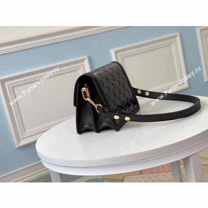 Louis Vuitton Monogram Vernis Patent Leather Mini Dauphine Bag Black 2019 (gaoshang-9062010)
