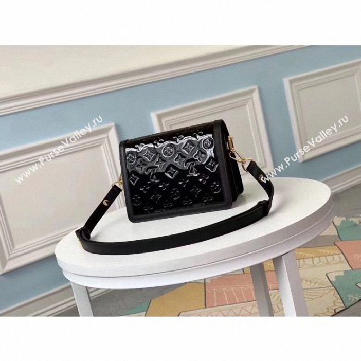 Louis Vuitton Monogram Vernis Patent Leather Mini Dauphine Bag Black 2019 (gaoshang-9062010)