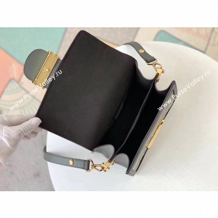 Louis Vuitton Monogram Vernis Patent Leather Mini Dauphine Bag Gray 2019 (gaoshang-9062011)