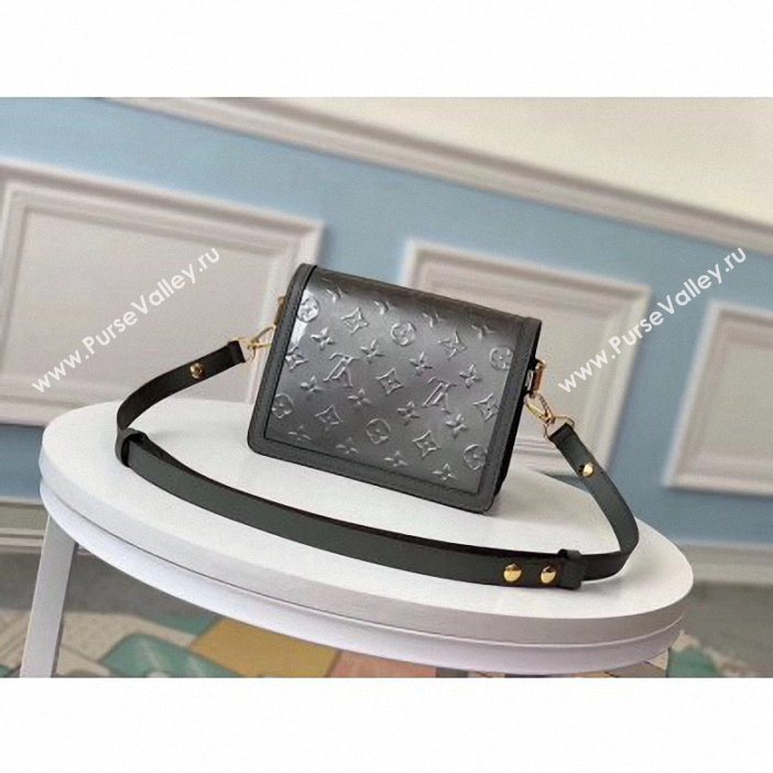 Louis Vuitton Monogram Vernis Patent Leather Mini Dauphine Bag Gray 2019 (gaoshang-9062011)