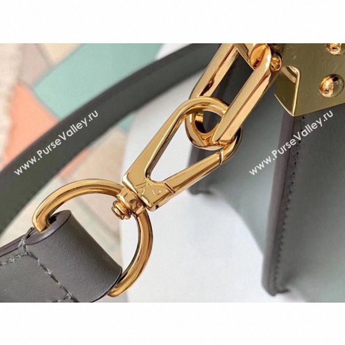 Louis Vuitton Monogram Vernis Patent Leather Mini Dauphine Bag Gray 2019 (gaoshang-9062011)