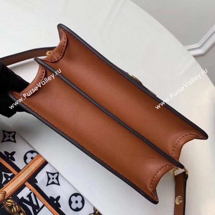 Louis Vuitton Taurillon Leather Mini Dauphine Bag M55073 Black/White 2019 (gaoshang-9062007)