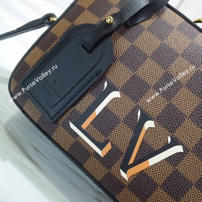 Louis Vuitton Damier Ebene Canvas 3D LV Santa Monica Bag N40189 Noir 2019 (gaoshang-9062021)