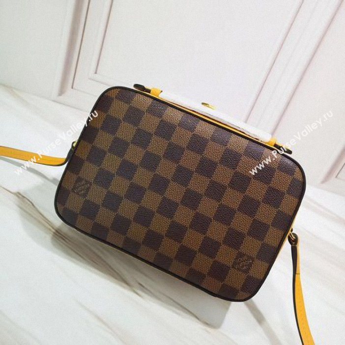 Louis Vuitton Damier Ebene Canvas 3D LV Santa Monica Bag N40178 Safran 2019 (gaoshang-9062020)