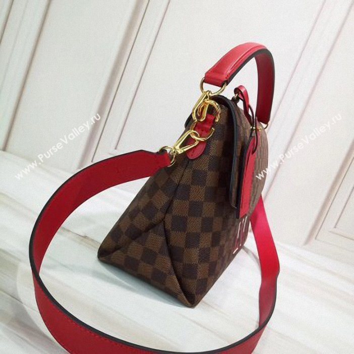 Louis Vuitton Damier Ebene Canvas 3D LV Beaubourg MM Bag N40176 Scarlet 2019 (gaoshang-9062018)