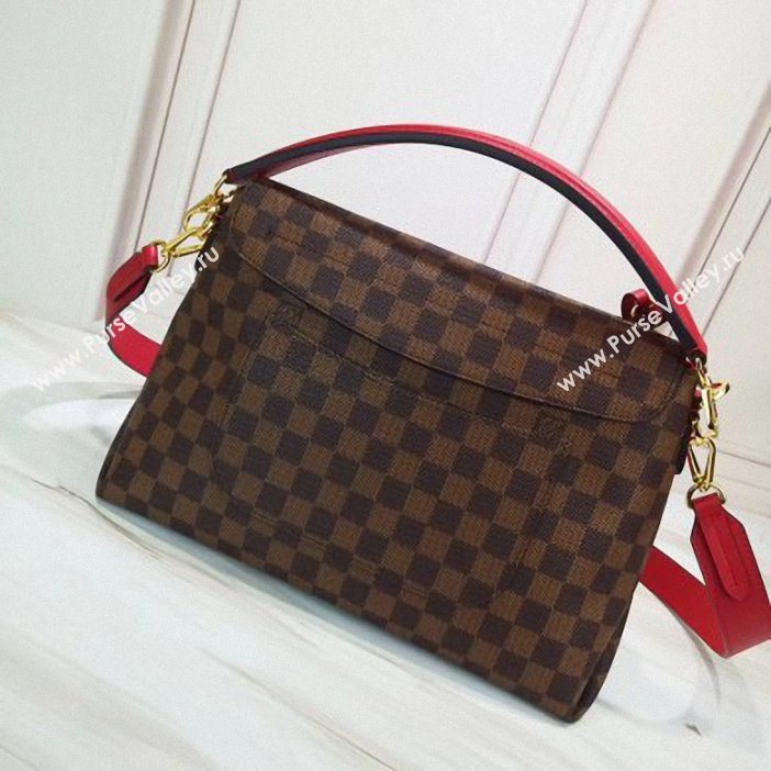 Louis Vuitton Damier Ebene Canvas 3D LV Beaubourg MM Bag N40176 Scarlet 2019 (gaoshang-9062018)