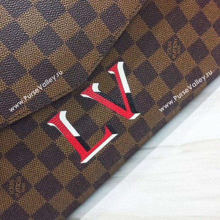 Louis Vuitton Damier Ebene Canvas 3D LV Beaubourg MM Bag N40176 Scarlet 2019 (gaoshang-9062018)