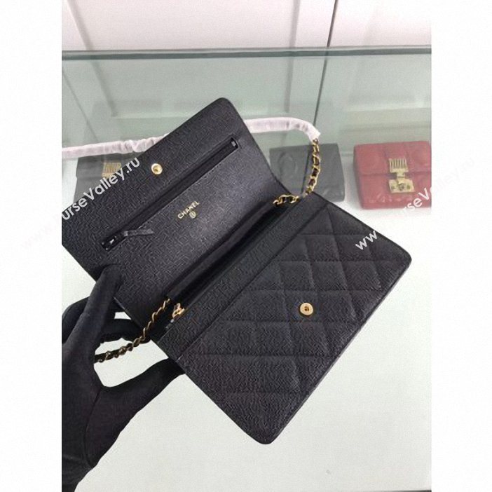 Chanel Caviar Leather Wallet On Chain WOC Bag A33814 Black 2019 (hot-9062120)