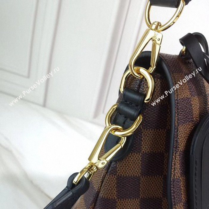 Louis Vuitton Damier Ebene Canvas 3D LV Beaubourg MM Bag N40177 Noir 2019 (gaoshang-9062017)