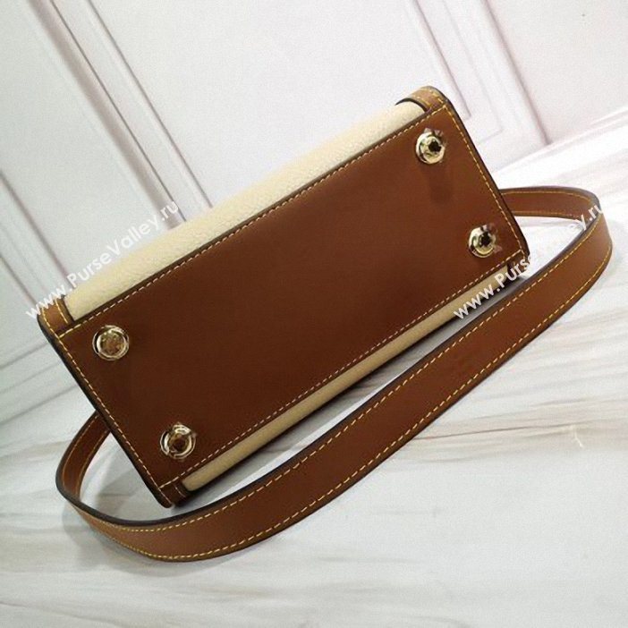 Louis Vuitton Taurillon Leather City Steamer Mini Bag M55099 Blue/Beige 2019 (gaoshang-9062016)