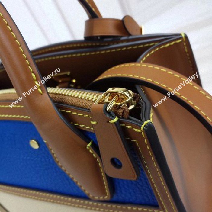 Louis Vuitton Taurillon Leather City Steamer Mini Bag M55099 Blue/Beige 2019 (gaoshang-9062016)