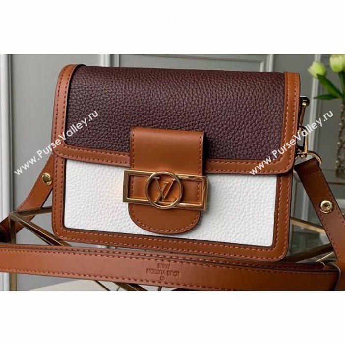 Louis Vuitton Taurillon Leather Mini Dauphine Bag M53806 Purple/White 2019 (kd-9062009)