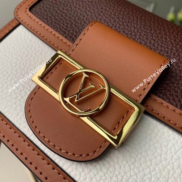 Louis Vuitton Taurillon Leather Mini Dauphine Bag M53806 Purple/White 2019 (kd-9062009)