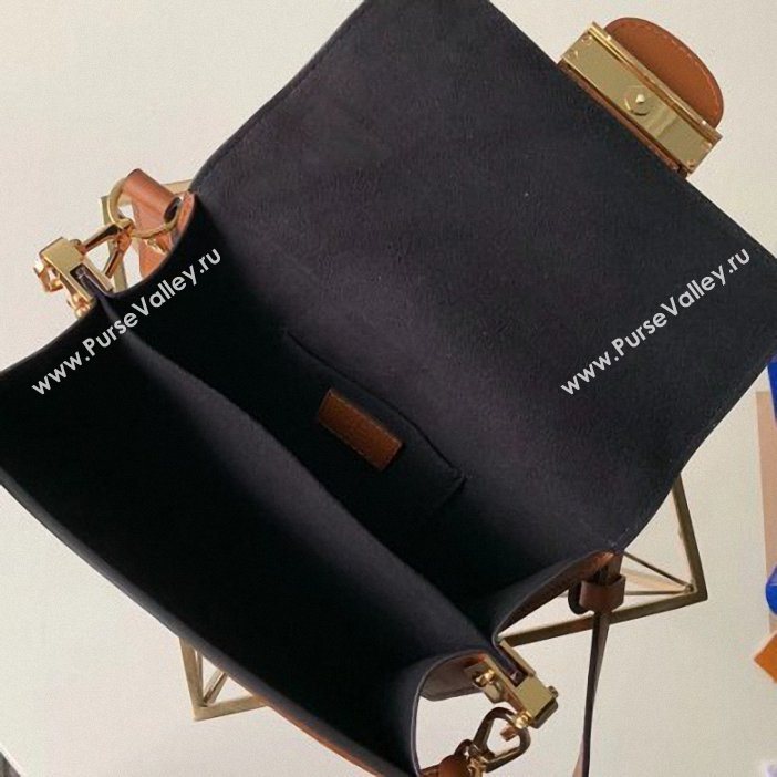 Louis Vuitton Taurillon Leather Mini Dauphine Bag M53806 Purple/White 2019 (kd-9062009)