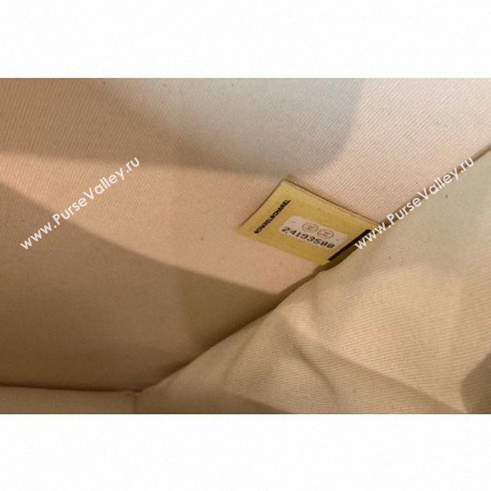 Chanel Boy North/South Small Flap Bag AS0130 Yellow 2019 (kana-9062003)