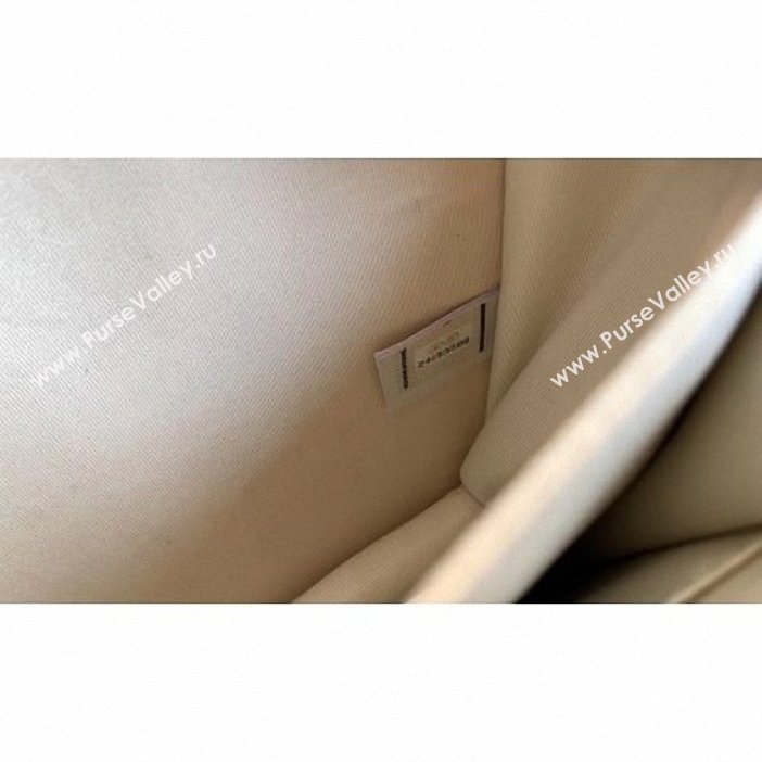 Chanel Boy North/South Small Flap Bag AS0130 Off White 2019 (kana-9062001)