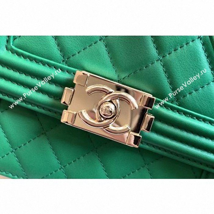 Chanel Boy North/South Small Flap Bag AS0130 Green 2019 (kana-9062002)