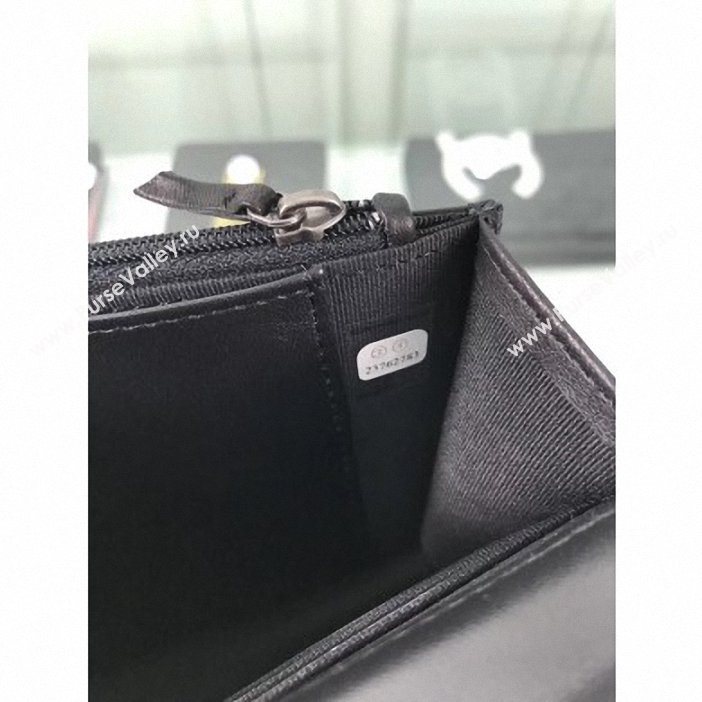 Chanel Lambskin Boy Wallet On Chain WOC Bag A81969 Black/Silver 2019 (hot-9062114)