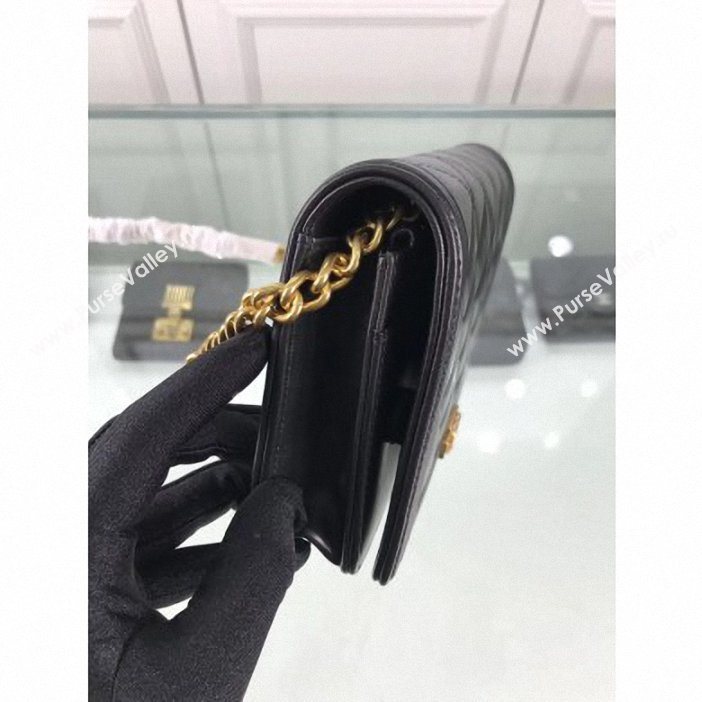 Chanel Lambskin Boy Wallet On Chain WOC Bag A81969 Black/Gold 2019 (hot-9062113)