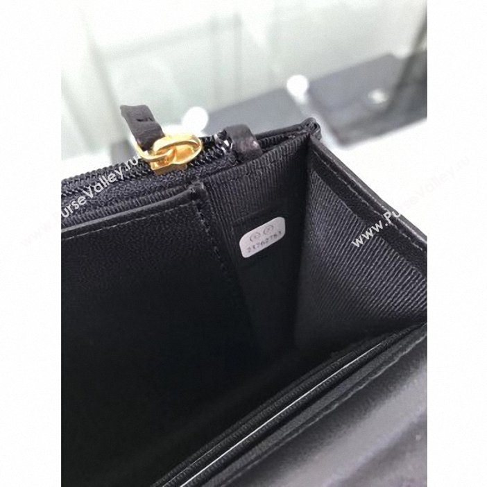 Chanel Lambskin Boy Wallet On Chain WOC Bag A81969 Black/Gold 2019 (hot-9062113)